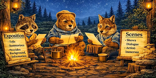 ACTIVATE & CONNECT 55+ Exposition versus Scenes in Stories and Narratives.