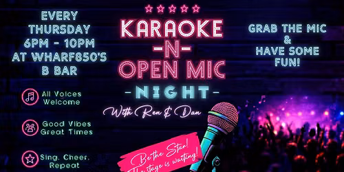 Karaoke & Open Mic Night - Every Thursday @ B Bar