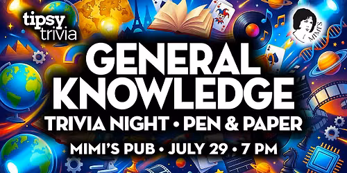 Edmonton: Mimi's Pub - Pen & Paper General Knowledge Trivia - Jul 29, 7pm