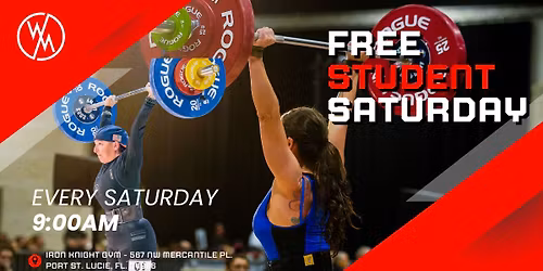 FREE Student Weightlifting Saturday