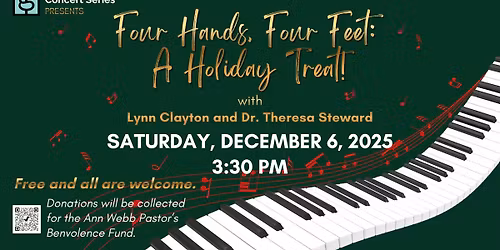 Grace Concert Series presents Four Hands, Four Feet: A Holiday Treat!
