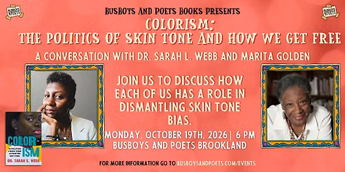 COLORISM: THE POLITICS OF SKIN TONE | A Busboys and Poets Book Presentation