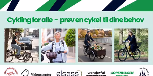 Cykling for alle - Pr\u00f8v en cykel til dine behov