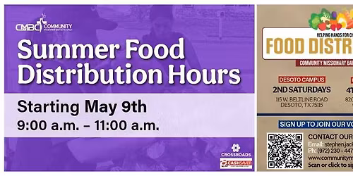 Free Food Distribution | Cedar Hill | 4th Wednesdays