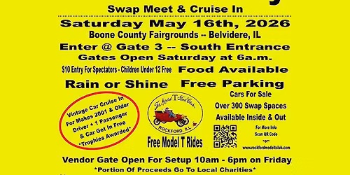 Little Hershey Swap Meet & Cruise In, May 16, 2026