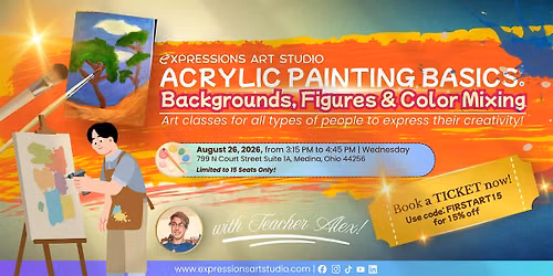 Acrylic Painting Basics: Backgrounds, Figures and Color Mixing