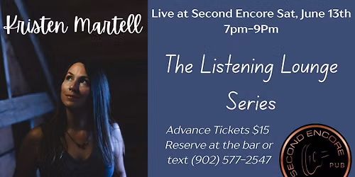 The Listen Lounge Series at Second Encore with Kristen Martell