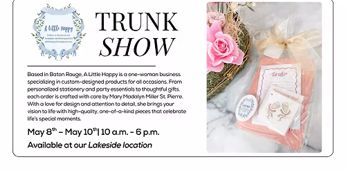 A Little Happy Trunk Show