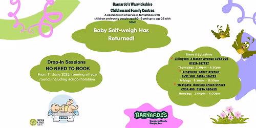 Baby Self-weigh Facility- Westgate CFC-NO NEED TO BOOK