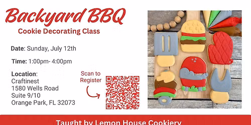Backyard BBQ Cookie Decorating Class