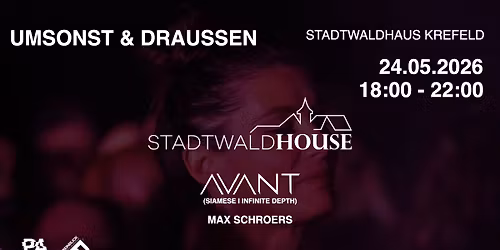 StadtwaldHOUSE Open Air 2026 - Umsonst & Draussen w\/ AVANT (Siamese)