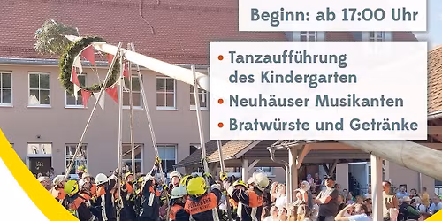 Maibaum Aufstellung