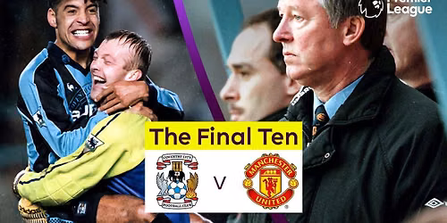 Manchester United vs Coventry City at Old Trafford Football Ground