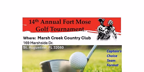 Fort Mose Historical Society 14th Annual Golf Tournament 