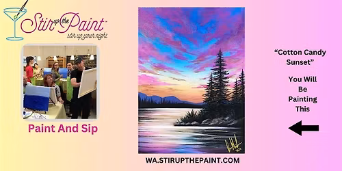 Seattle Paint and Sip, Paint Party, Paint Night With Stir Up The Paint