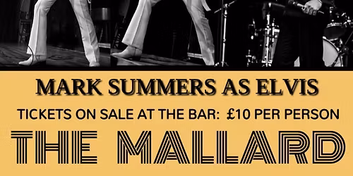 Elvis Tribute Night - Mark Summers as Elvis