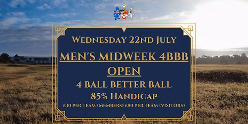 MEN'S MIDWEEK 4BBB OPEN