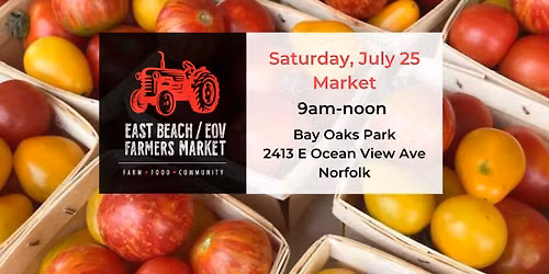 July 25 East Beach\/EOV Farmers Market