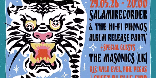 VOODOO HOP - SALAMIRECORDER & THE HI-FI PHONOS ALBUM RELEASE + SPECIAL GUESTS: THE MASONICS (UK)
