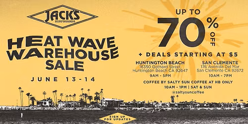 Heatwave Warehouse Sale 