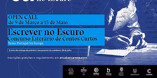 OPEN CALL: Escrever no Escuro - Concurso Liter\u00e1rio de Contos Curtos