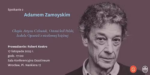 Spotkanie autorskie z Adamem Zamoyskim