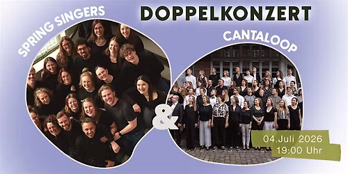 Doppelkonzert mit Cantaloop und den Spring Singers