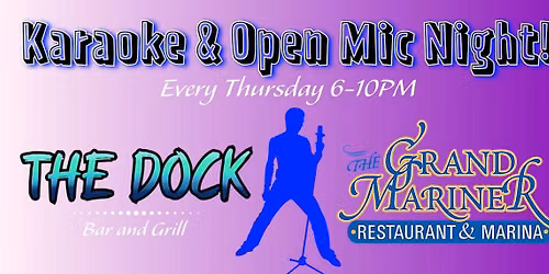 Rhonda Huete hosting karaoke at The Dock Bar & Grill