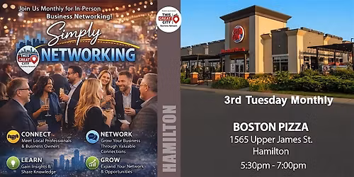 Hamilton Business Networking at Boston Pizza