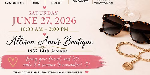 Summer Sip & Shop