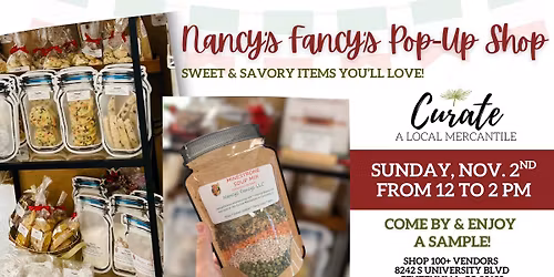Nancy's Fancy's Sweet & Savory Pop Up & Sampling