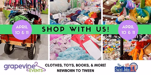 Grapevine Events' Spring\/Summer Baby & Kids' Gear Pop Up Consignment Sale!
