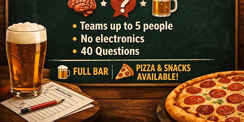 Pub Quiz Trivia Night With Bob Parker