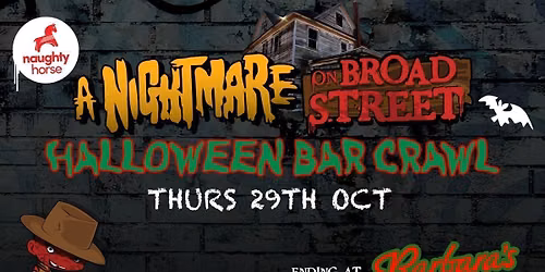 Nightmare On Broad Street: Halloween Bar Crawl \ud83e\udea6