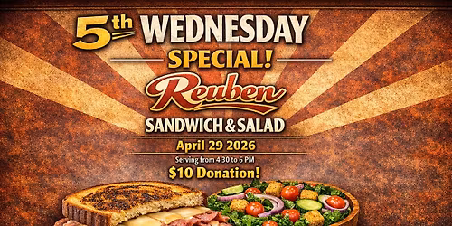 5th Wednesday Special Reuben and Salad