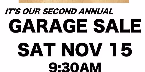 GARAGE SALE 