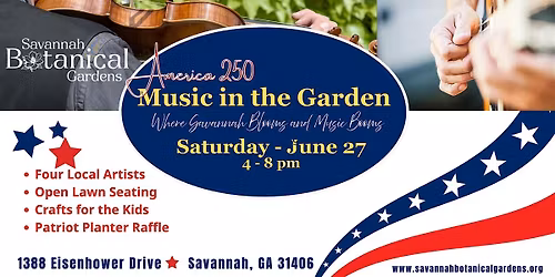 Music in the Garden - Where Savannah Blooms and Music Booms