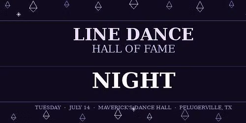 Line Dance Hall of Fame Night