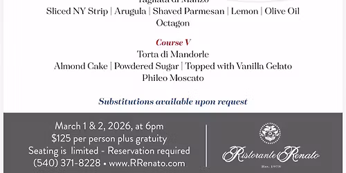 Barboursville Wine Dinner - Sip for a Cause