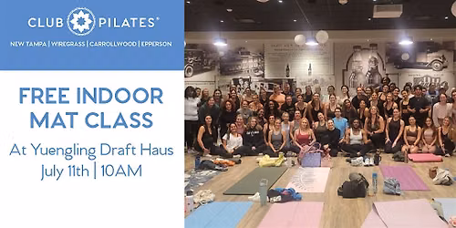 Join Club Pilates for a FREE Pilates Mat Class at Yuengling Draft Haus!