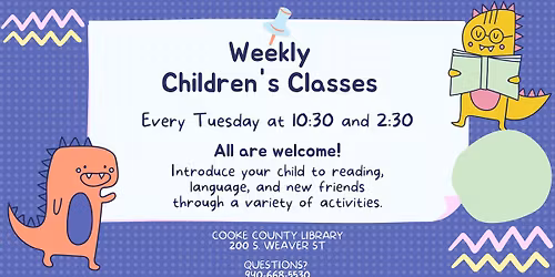 Weekly Children's Class: Splish Splash