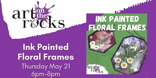 Ink Painted Floral Frames