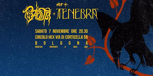 Orbita \u2022 Tenebra \u2605 Doppio Release Party \u26b2 Circolo Hex