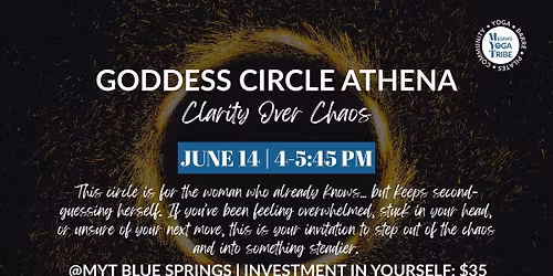 Goddess Circle Athena: Clarity Over Chaos