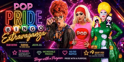 POP PRIDE Bingo Extravaganza