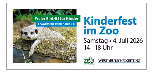 Kinderfest im Gr\u00fcnen Zoo Wuppertal