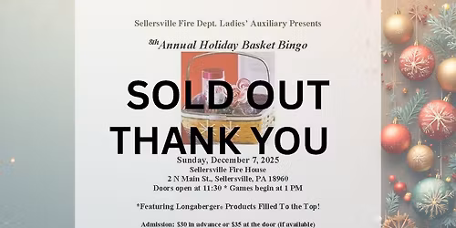 8th Annual Holiday Basket Bingo