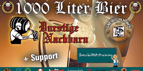 1000 LITER BIER: Durstige Nachbarn, Grumpy Old Men, u.m.
