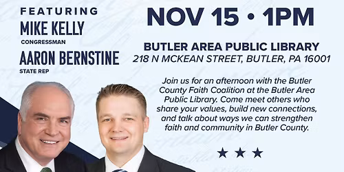 Butler Faith Coalition Launch Event