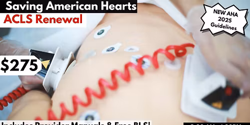 ACLS Renewal Certification Course February 10, 2026 (+FREE BLS)